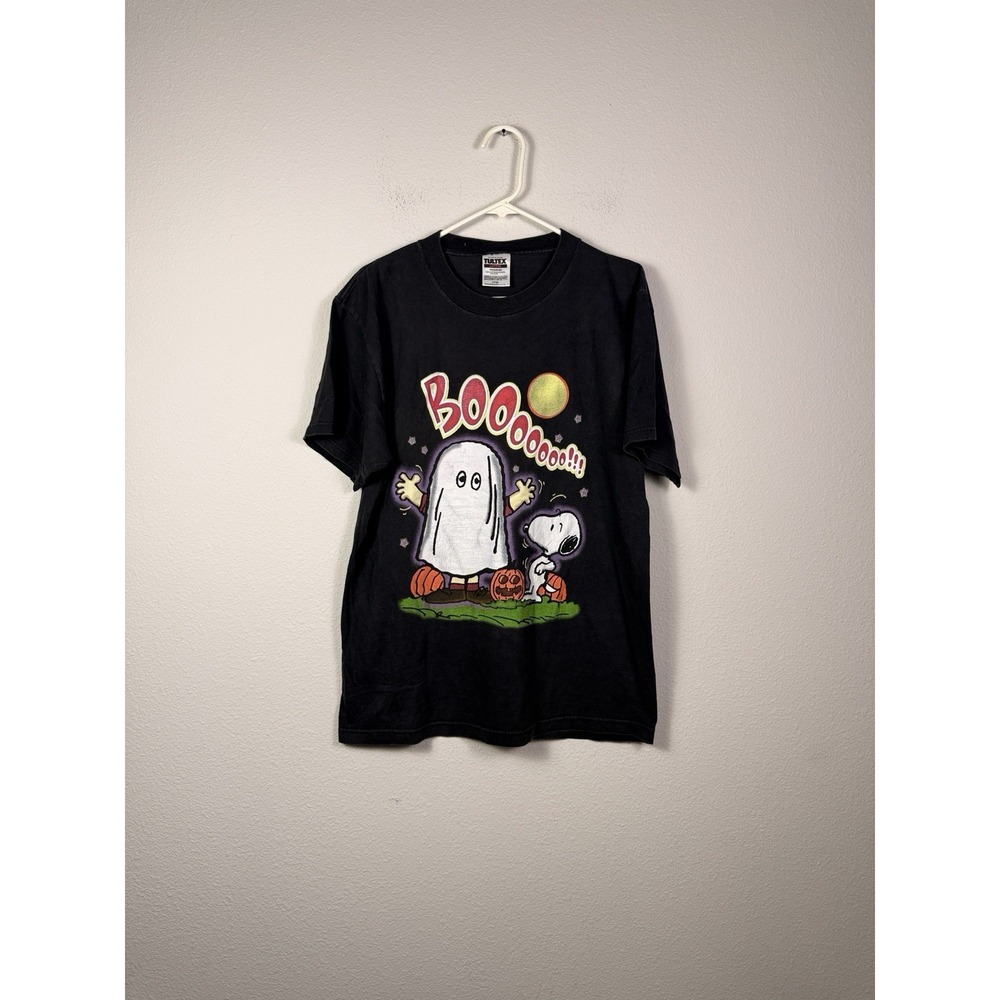 VTG Peanuts Charlie Brown Snoopy Halloween T Shirt Sz L